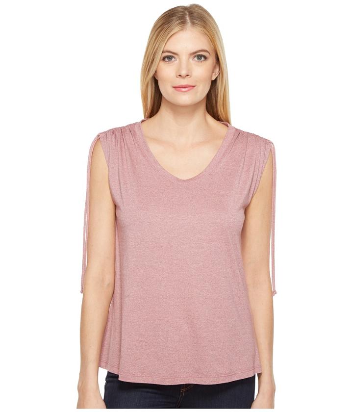 B Collection By Bobeau - Juliette Tie Shoulder T-shirt