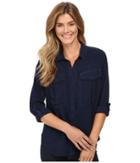 Calvin Klein Jeans - Garment Dye Utility D-ring Tab Long Sleeve Shirt