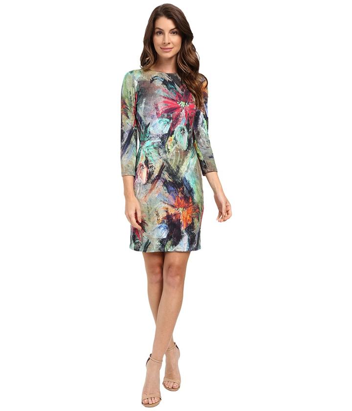 Karen Kane - Floral Canvas Sheath Dress