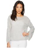 Two By Vince Camuto - Drawstring Bell Sleeve Pointelle Sweater