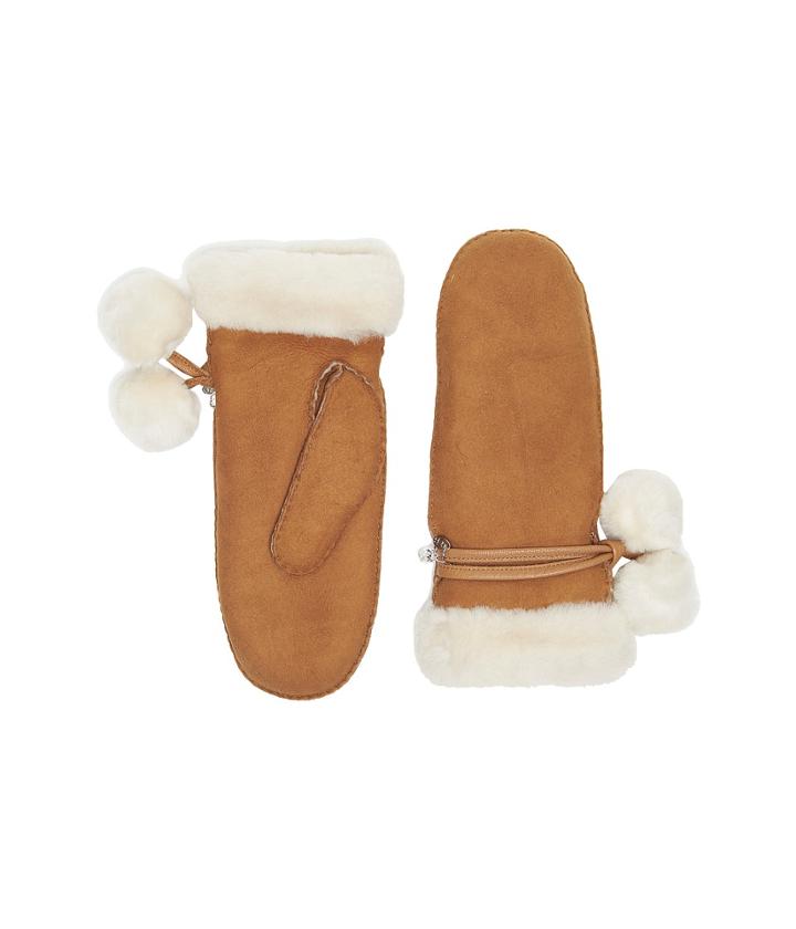 Ugg - Brita Waterproof Sheepskin Mitten With Charm