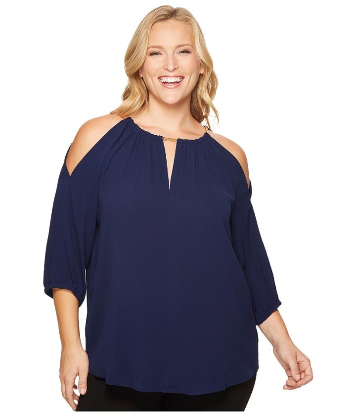 Michael Michael Kors - Plus Size Chain Cold Shoulder Top