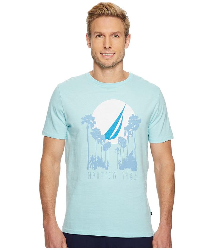 Nautica - Short Sleeve Palm 1983 Crew T-shirt