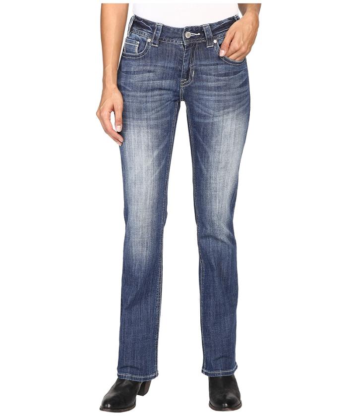 Rock And Roll Cowgirl - Mid-rise Bootcut In Medium Wash W1-8475