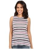 Michael Stars - Striped Linen Knit Front To Back Tank Top
