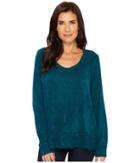 Mod-o-doc - Chenille Sweater Knit Forward Seam Long Sleeve Sweater