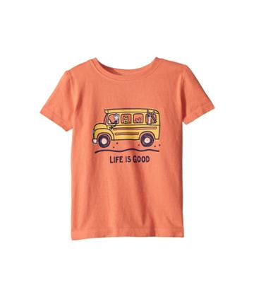 Life Is Good Kids - School Bus Friends Crusher Tee