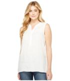 Dylan By True Grit - Luxe Linen Sleeveless Button Tunic
