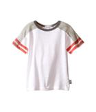 Splendid Littles - Short Sleeve Raglan Crew With Stripe Sleeves