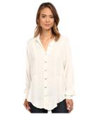 Free People - Rayon Herringbone Affection Button Down