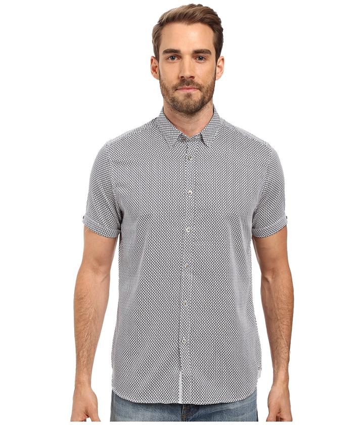 Ted Baker - Teeger Short Sleeve Diamond Print Shirt