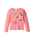 Karl Lagerfeld Kids - Long Sleeve Jersey Tee With Embossed/patch Graphic