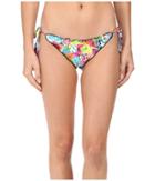 Luli Fama - Paraiso Crystallized Wavey Ruched Back Brazilian Tie Side Bottom