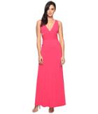 Laundry By Shelli Segal - V-neck Gown W/ Cut Outs