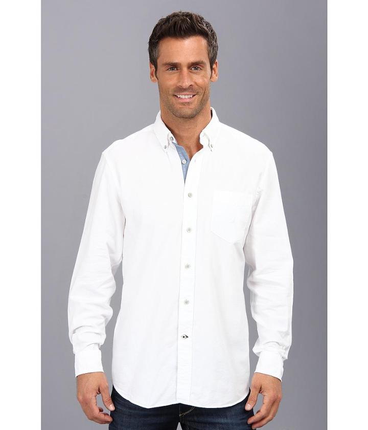 Nautica Solid Oxford L/s Woven Shirt