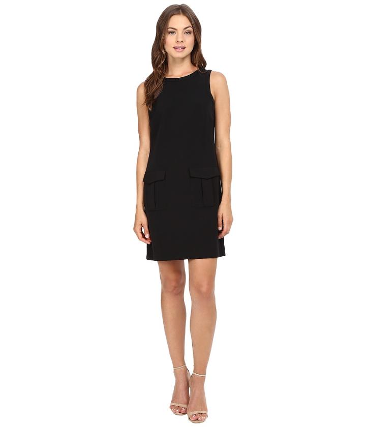 Donna Morgan - Sleeveless Crepe Dress W/ Pockets