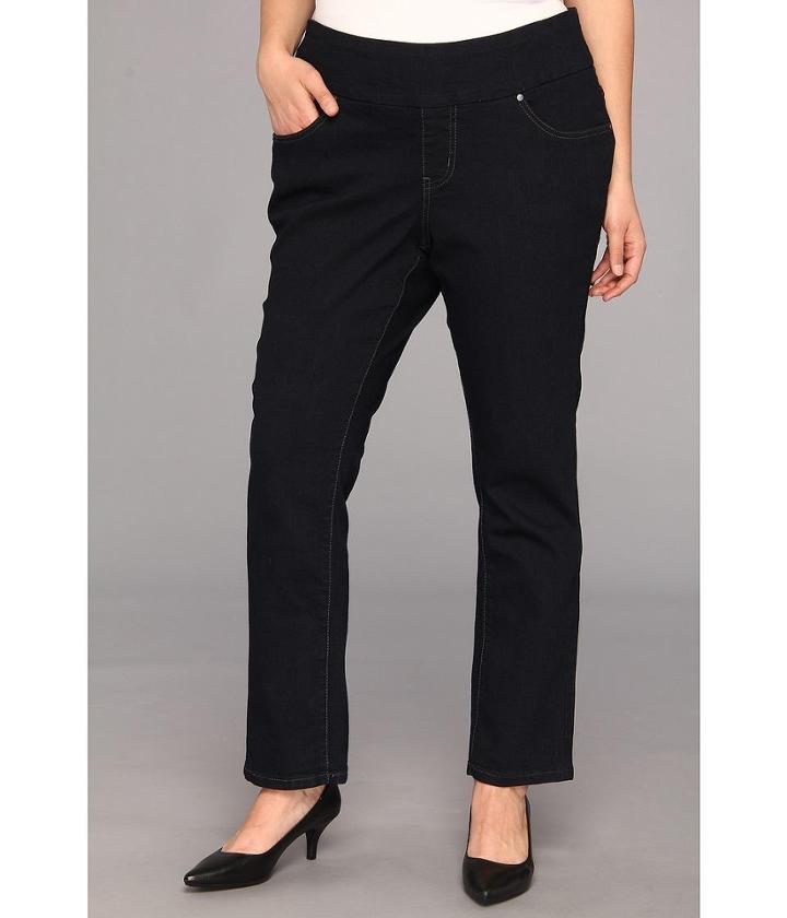 Jag Jeans Plus Size Plus Size Peri Pull-on Straight In After Midnight