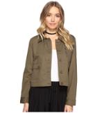 Jack By Bb Dakota - Cardamon Cropped Cotton Army Jacket