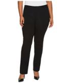 Nydj Plus Size - Plus Size Ponte Trousers In Black