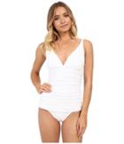 Tommy Bahama - Pearl Over Shoulder V-neck Cup One-piece