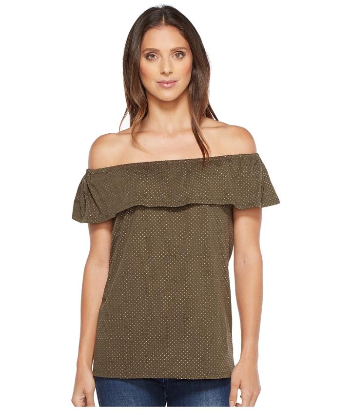 Michael Michael Kors - Off Shoulder Flounce Top