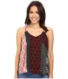 Brigitte Bailey - Dailia Spaghetti Strap Patchwork Tank Top