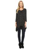 Mod-o-doc - Space Dye Rayon Spandex Jersey Raw Edge Hanky Hem Tunic