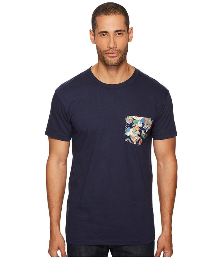 Naked &amp; Famous - Flower Festival Print Pocket T-shirt