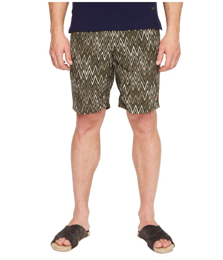 Missoni - Mare Printed Nylon Bicolor Zigzag Swim Trunks