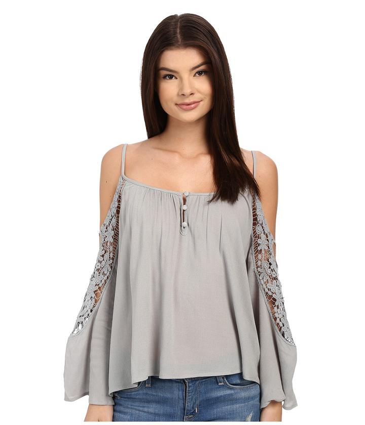 Brigitte Bailey - Joslyn Cold Shoulder Top With Crochet Detail