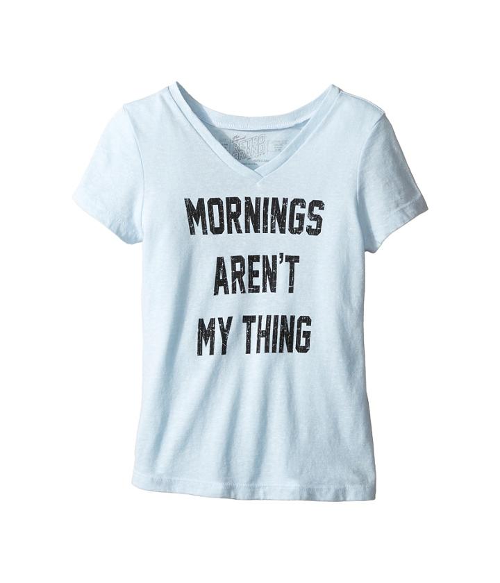 The Original Retro Brand Kids - Mornings Aren't My Thing Short Sleeve V-neck Tee