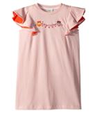 Fendi Kids - Ruffle Sleeve Logo Pom Pom Graphic T-shirt