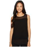 Vince Camuto Specialty Size - Petite Sleeveless Mix Media Top