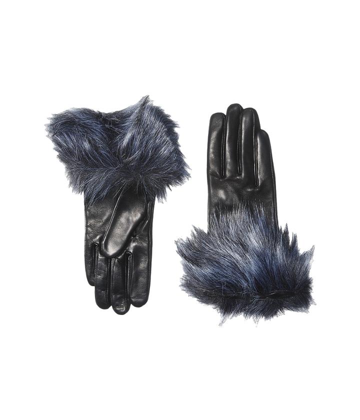 Kate Spade New York - Faux Fox Fur Short Gloves