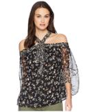 Lauren Ralph Lauren - Cold Shoulder Georgette Blouse