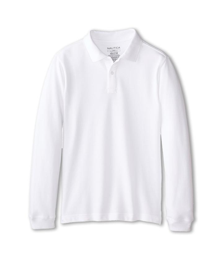 Nautica Kids - Long Sleeve Pique Polo