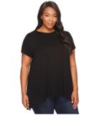 Vince Camuto Specialty Size - Plus Size Short Sleeved High-low Hem Top