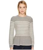 Kate Spade New York - Stripe Peplum Sweater