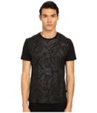 Just Cavalli - All Over Tonal Reptile Print Short Sleeve Tee