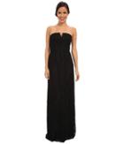 Donna Morgan Strapless Lace Long Gown