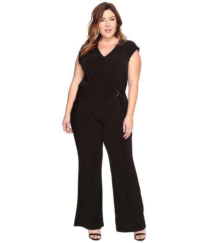 Michael Michael Kors - Plus Size Wrap Front Jumpsuit