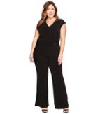 Michael Michael Kors - Plus Size Wrap Front Jumpsuit