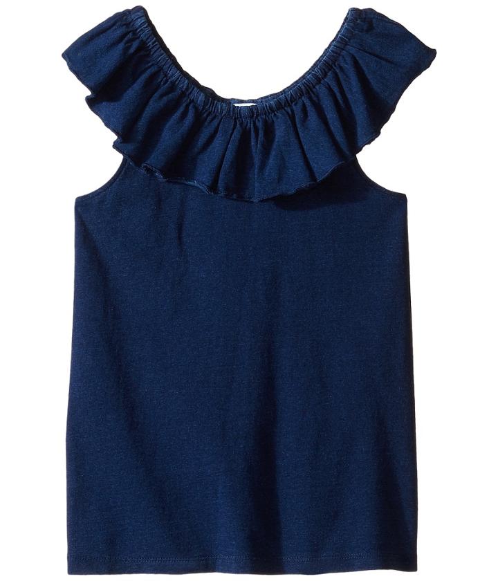 Splendid Littles - Indigo Peasant Top