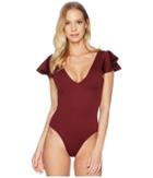 Derek Lam 10 Crosby - Ruffle Sleeve Maillot