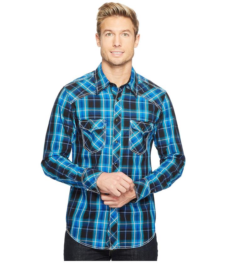 Rock And Roll Cowboy - Long Sleeve Snap B2s2055