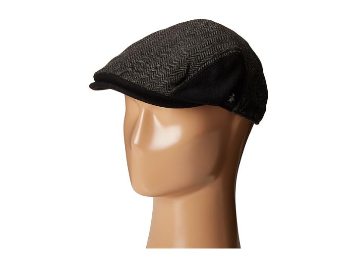 Original Penguin - Wool Herringbone Driving Cap