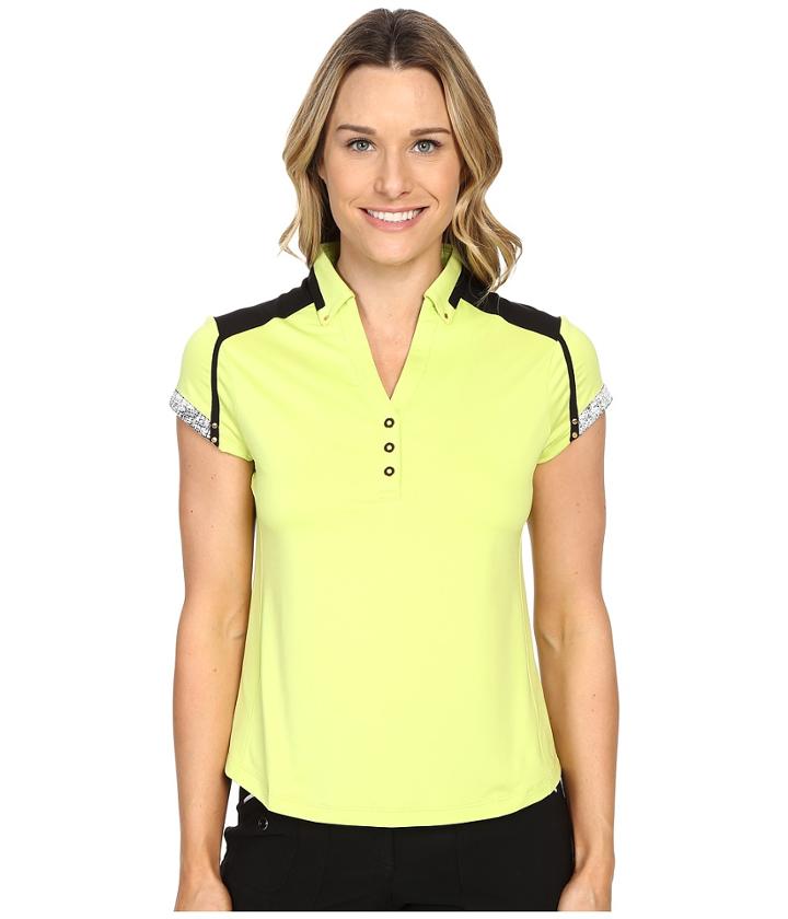 Jamie Sadock - Kashumi Print Inset Short Sleeve Top