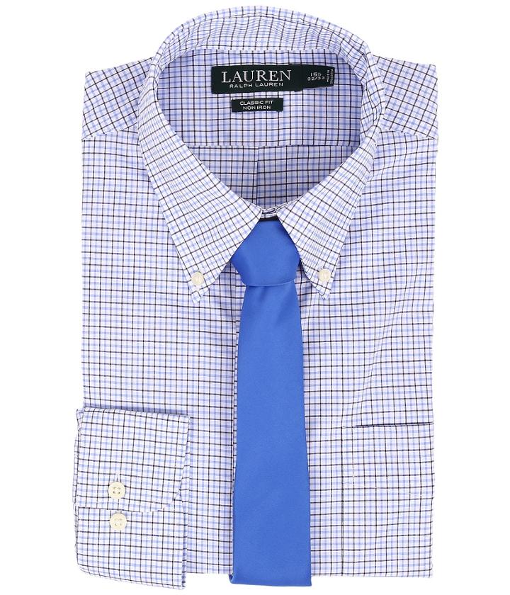 Lauren Ralph Lauren - Non Iron Poplin Classic Button Down Pocket Shirt