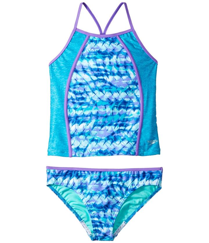 Speedo Kids - Printed Heather Tankini Two-piece