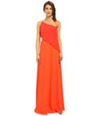 Jill Jill Stuart - One Shoulder Popover Gown With Side Cutout